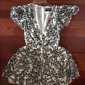CHEETAH NASTY GAL ROMPER